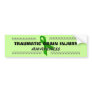 Brain Injury Green Ribbon Bumper Sticker