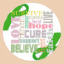 Brain Injury Green Ribbon Inspiration Stickers