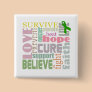 Brain Injury Inspirational Words Square Button