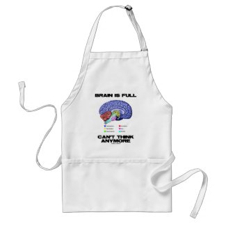 Brain Is Full Can't Think Anymore (Brain Anatomy) Aprons
