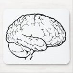 Brain Line Art Mousepad