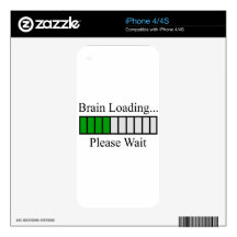 Brain Loading Bar Decals For The iPhone 4