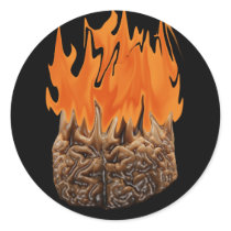brain on fire stickers by spootakular brain on fire stickers