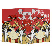 Brain Over Load Cute Anime Girls Binder by samack Brain Over Load Cute Anime Girls Binder