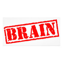 Brain Personalized Photo Card