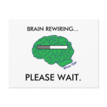 "BRAIN REWIRING" postcard