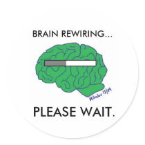 "BRAIN REWIRING" stickers