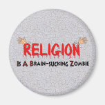 Brain-Sucking Zombie Refrigerator Magnet