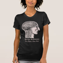 Brain Surgery Survivor Antique Medical Engraving Tshirts