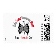 Brain Tumor Awareness Month Butterfly Stamps