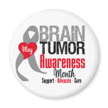 Brain Tumor Awareness Month magnets