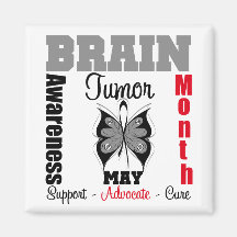 Brain Tumor Awareness Month May Refrigerator Magnets