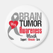 Brain Tumor Awareness Month Refrigerator Magnets