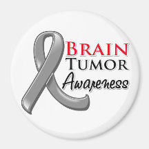 Brain Tumor Awareness Ribbon Fridge Magnet