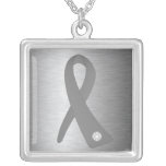 Brain Tumor Awareness Ribbon necklaces