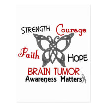 Brain Tumor Celtic Butterfly 3 Post Cards