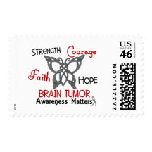 Brain Tumor Celtic Butterfly 3 Stamp