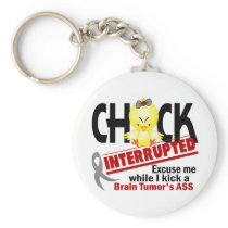 Brain Tumor Chick Interrupted 2 Keychains