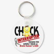 Brain Tumor Chick Interrupted 2 keychains