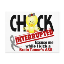 Brain Tumor Chick Interrupted 2 Post Cards