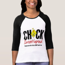 Brain Tumor Chick Interrupted Tee Shirts