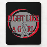 Brain Tumor Fight Like A Girl Circular Mousepad