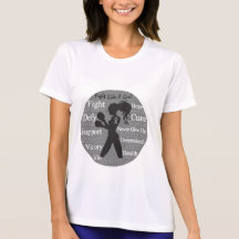 Brain Tumor Fight Like A Girl Collage T-shirts