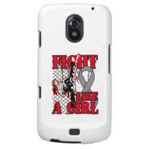 Brain Tumor Fight Like A Girl Kick Galaxy Nexus Cases