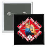 Brain Tumor Fight Rosie The Riveter buttons