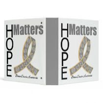 Brain Tumor Hope Matters Jeweled Ribbon Binder