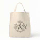 Brain Tumor Hope Motto Butterfly bags