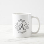 Brain Tumor Hope Motto Butterfly mugs