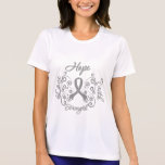 Brain Tumor Hope Motto Butterfly t-shirts