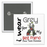 Brain Tumor I Wear Grey For My Best Friend 43 Pin