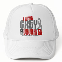 Brain Tumor I Wear Grey For My Daughter 6.2 Mesh Hat