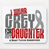 Brain Tumor I Wear Grey For My Daughter 6.2 Mouse Pads