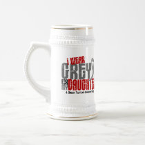 Brain Tumor I Wear Grey For My Daughter 6.2 Coffee Mugs