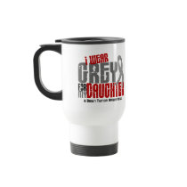 Brain Tumor I Wear Grey For My Daughter 6.2 Coffee Mug