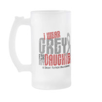 Brain Tumor I Wear Grey For My Daughter 6.2 Coffee Mugs