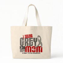 Brain Tumor I Wear Grey For My Mom 6.2 Tote Bags