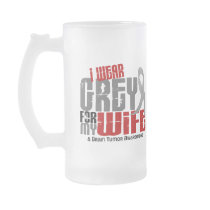 Brain Tumor I Wear Grey For My Wife 6.2 Mug