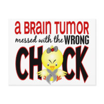 Brain Tumor Messed With The Wrong Chick Postcards