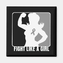 Brain Tumor Strength Fight Like A Girl Magnet