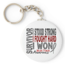 Brain Tumor Survivor 4 Key Chains