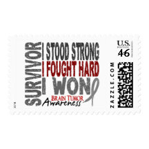 Brain Tumor Survivor 4 Stamps