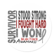 Brain Tumor Survivor 4 Stickers