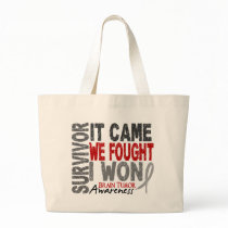 Brain Tumor Survivor It Came We Fought I Won Tote Bag