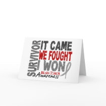Brain Tumor Survivor It Came We Fought I Won Cards