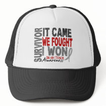 Brain Tumor Survivor It Came We Fought I Won Hats