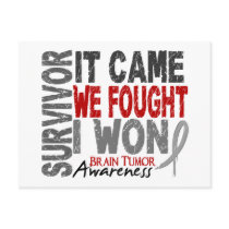 Brain Tumor Survivor It Came We Fought I Won Post Cards